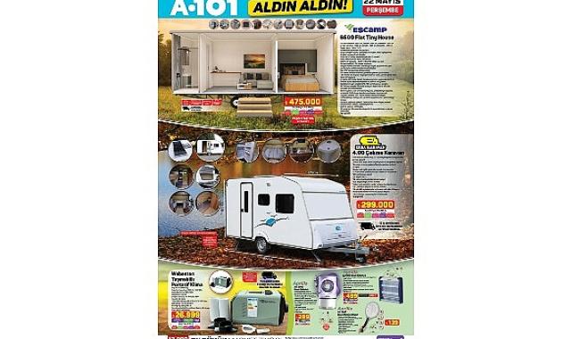 22 Mayıs’ta A101’de Elektrikli Araç, Karavan ve Ev Ürünleri Satışa Sunuluyor