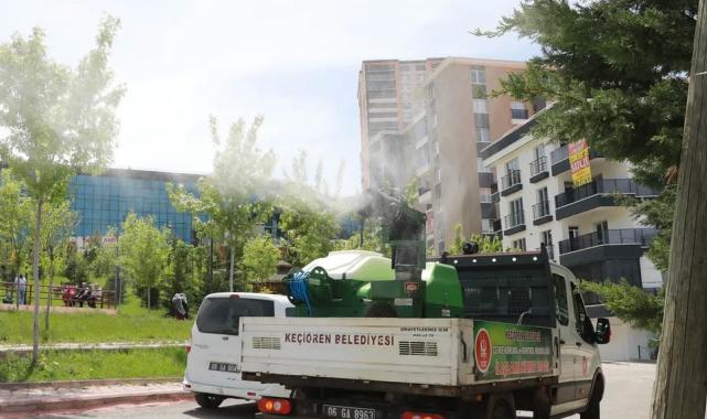 Ankara Keçiören’de ilaçlama çalışmaları hızlandı