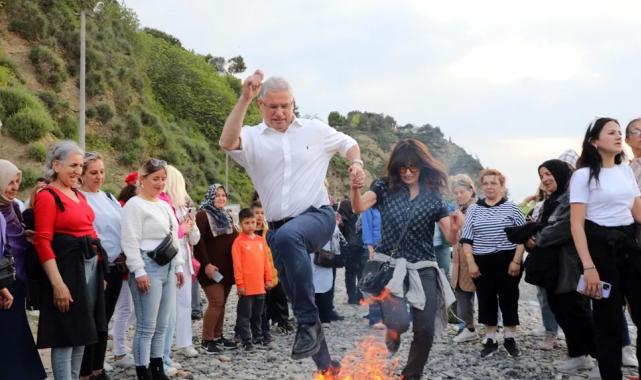 Bursa Mudanya’da bahar Tirilye sahilinde coşkuyla karşılandı