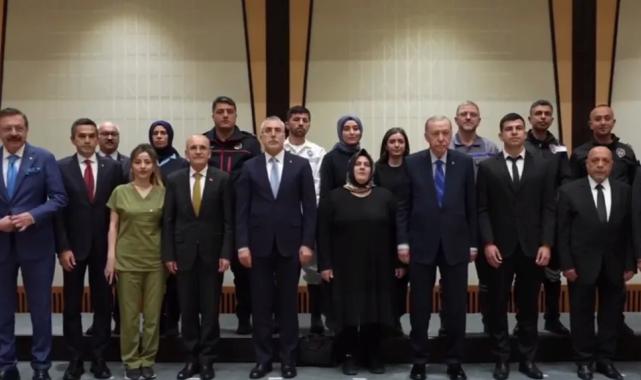 Cumhurbaşkanı Erdoğan, emek temsilcileriyle buluştu