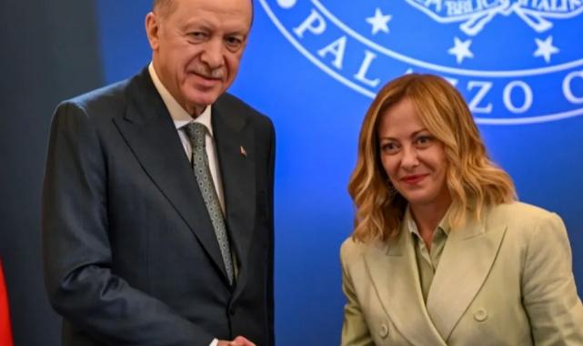 Cumhurbaşkanı Erdoğan, Meloni ile görüştü