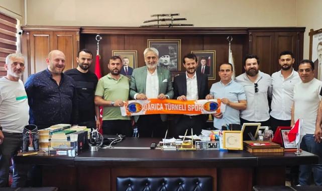 Darıca Türkelispor’dan Aydın’a tebrik ziyareti