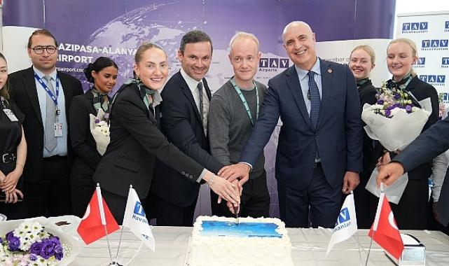 Gazipaşa-Alanya Havalimanı, Copenhagen Air Taxi’nin ilk uçuşunu karşıladı