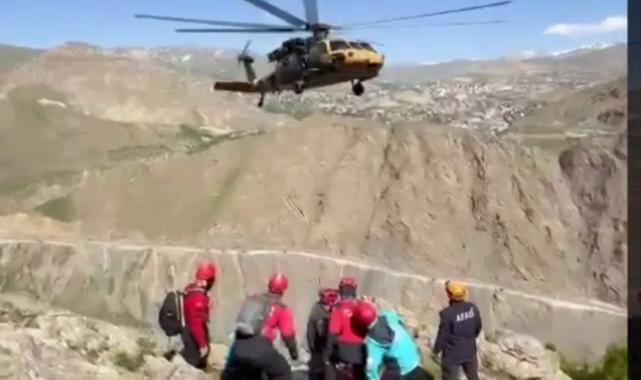 Hakkari’de yaralı vatandaş kurtarıldı
