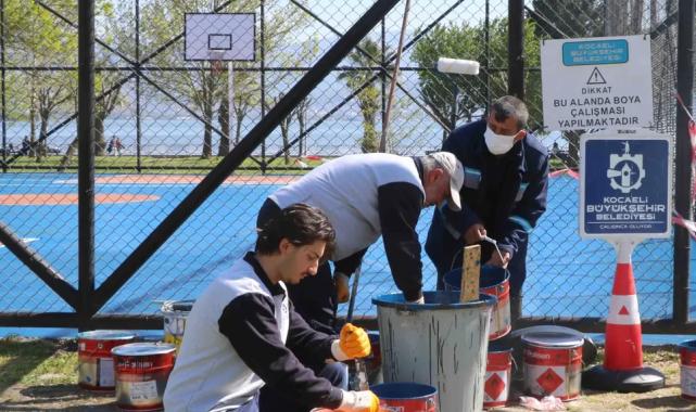 Kocaeli, basketbol sahalarını yeniliyor