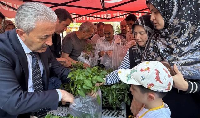 Kocaeli İzmit Belediyesinden halka fide desteği