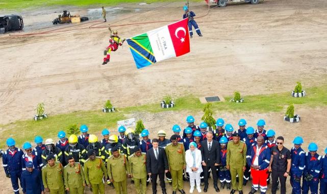 Konya İtfaiyesi’nden Tanzaya’da başarılı tatbikat