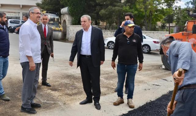 Mardin’de Başkan Şahin’den asfalt çalışmalarına yakın mercek