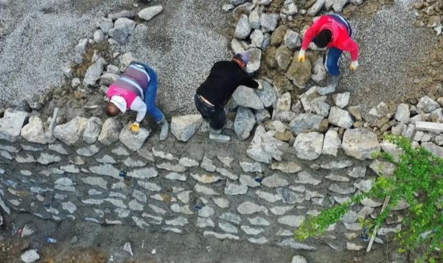 Ordu’da heyelan riskine karşı taş duvar önlemi