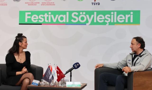 Orhun Ene spor söyleşı̇lerı̇’nde gençlerle buluştu
