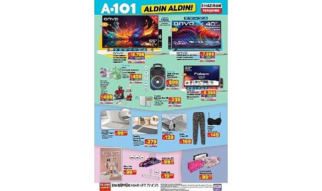 5 Haziran’da A101’de Motosikletten Ev Aletlerine Öne Çıkan Ürünler