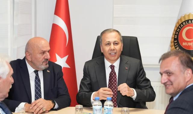 Bakan Yerlikaya’dan muhtarlara ziyaret