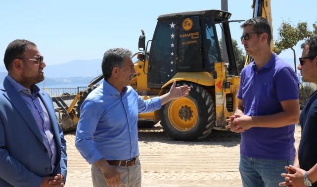 Bursa Gemlik’te üç koldan hizmet