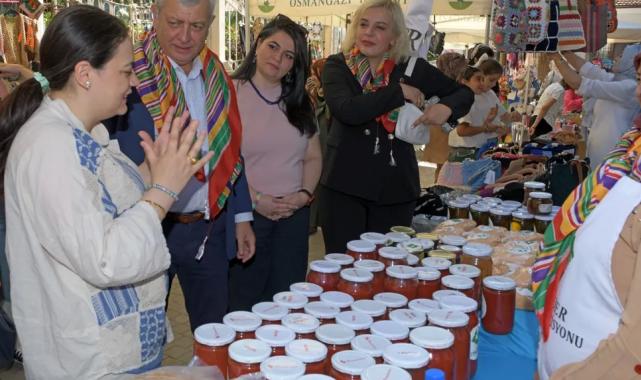 Bursa Osmangazi’de üretici kadınlar Sümbüllü Bahçe’de buluştu