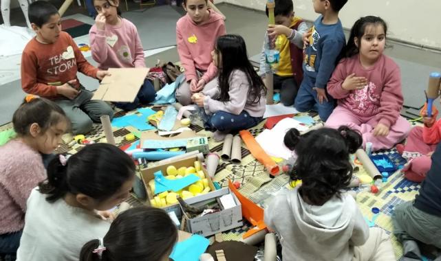 Bursa’da çocuklar ‘Esnek Oyun Alanı’nda eğlenerek öğrendi