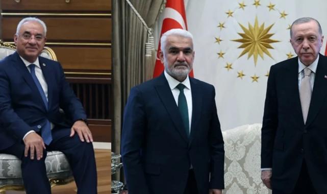 Cumhurbaşkanı Erdoğan, DSP ve HÜDA PAR liderlerini kabul etti