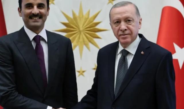 Cumhurbaşkanı Erdoğan, Katar Emiri Al Sani ile görüştü