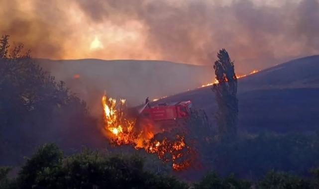 Diyarbakır itfaiyesinden ilçelerde yangın mesaisi