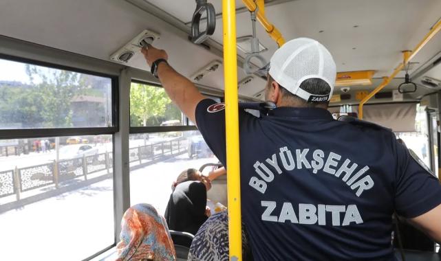Gaziantep’te toplu taşımaya serinlik denetimi