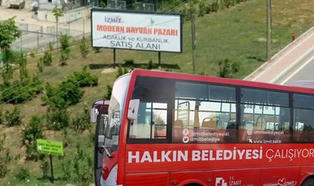 İzmit’teki Kurban Pazarı’na belediyeden ücretsiz ulaşım