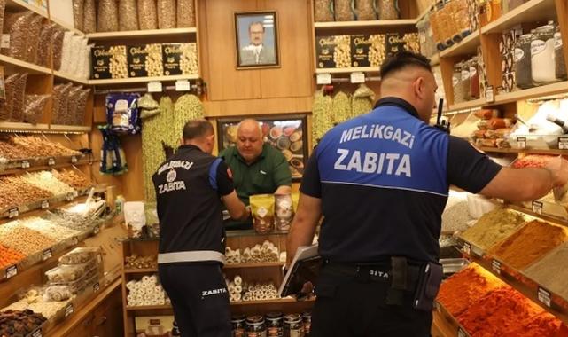 Kayseri Melikgazi zabıtasından bayram öncesi sıkı denetim