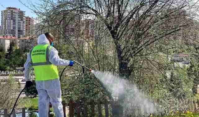 Kayseri Talas’tan haşereyle kesintisiz mücadele