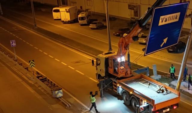 L tipi levhalar, trafik akışını rahatlatıyor