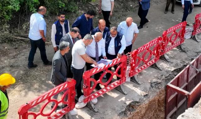 Malatya’da altyapı çalışmalarına yerinde inceleme