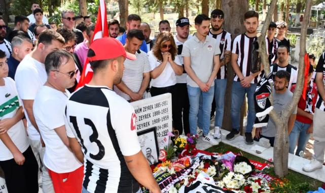 Manisa’da Ferdi Zeyrek’in kabri ziyaretçi akınına uğradı