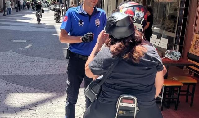 Manisa’da yaya yollarına motosiklet denetimi