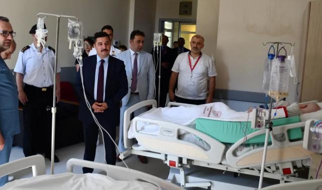 Mudanya Kaymakamı Terzi’den hastanede ‘şifa’ ziyareti