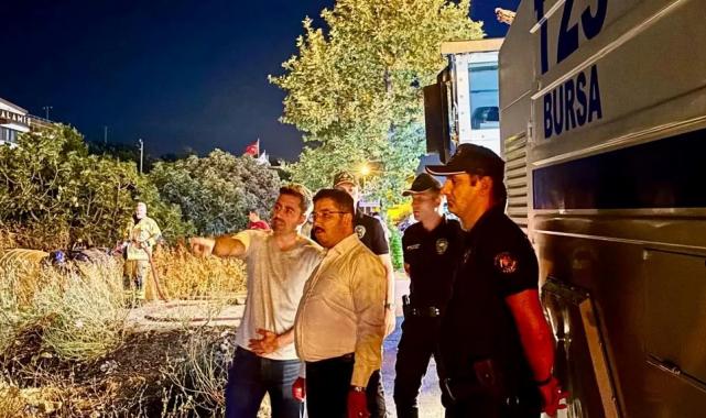 Mudanya Yolu’ndaki yangın kontrol altına alındı! 4 dönüm alan zarar gördü!