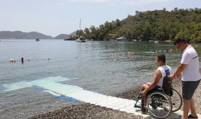 Muğla’da engelsiz plajlarla hayat kolaylaşıyor
