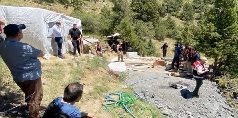 Erzurum’da Oltu taşı ocağında göçük meydana geldi