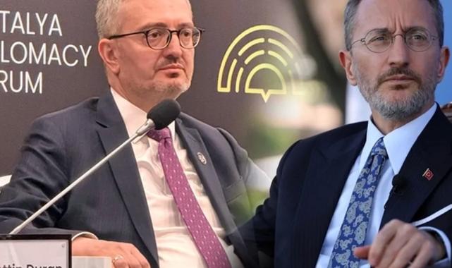 Altun görev değişimiyle TİHEK Başkanlığı’na, Duran İletişim Başkanlığı’na getirildi