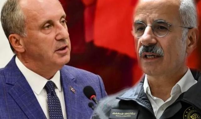 Bakan Uraloğlu’ndan CHP’li İnce’ye dakikalı yanıt!