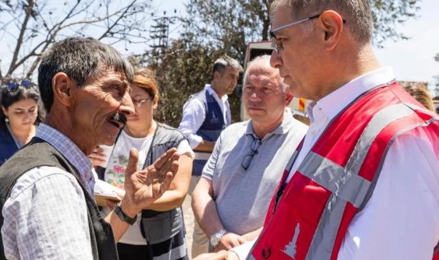 Başkan Tugay’dan yanan köylere dayanışma çağrısı