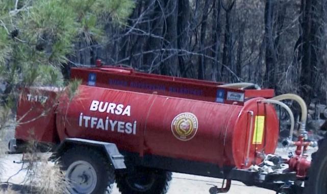 Bursa Büyükşehir’in tankerleri orman yangınlarına müdahalede kilit rol oynuyor