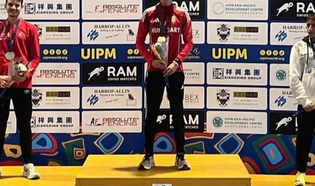 Bursa Osmangazili milli pentatlet Arda Meriç’ten dünya ikinciliği