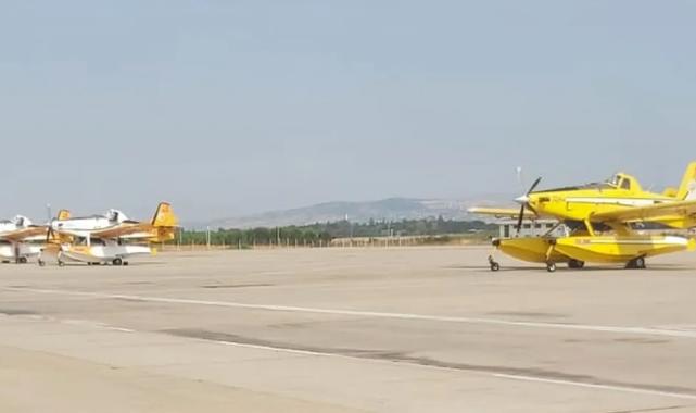 Bursa Yenişehir Havalimanı’nda yangın seferberliği