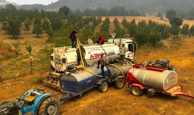 Bursa’daki yangına Kocaeli’den tam destek