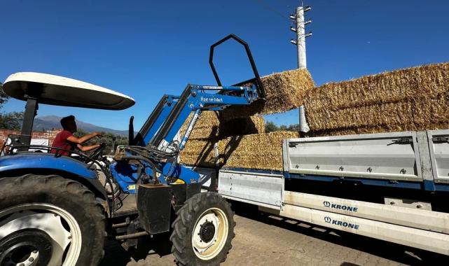 Büyükşehir’den yangın bölgesine yem desteği