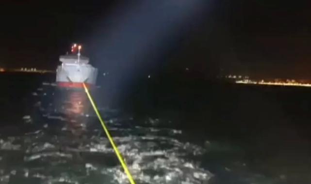 Çanakkale Boğazı’nda arızalanan gemi kurtarıldı