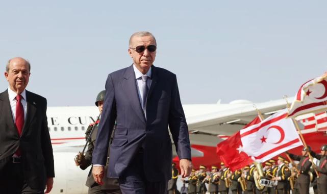 Cumhurbaşkanı Erdoğan törenler için Yavru Vatan’da