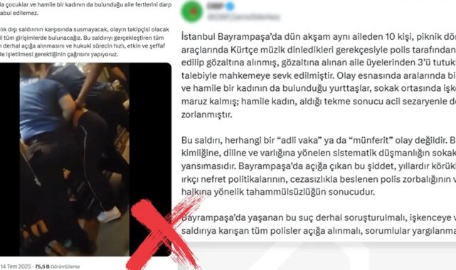 DMM: Bayrampaşa’daki iddialar gerçeği yansıtmıyor
