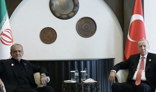 Erdoğan, İranlı mevkidaşı ile Azerbaycan’da görüştü