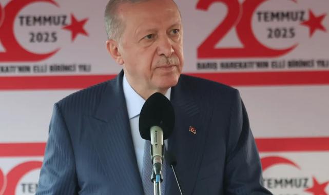Erdoğan: Kıbrıs’ta çözümün anahtarı iki devletli çözüm, taviz yok!