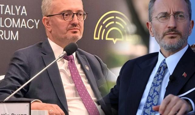 Fahrettin Altun görevden alındı, yeni İletişim Başkanı Burhanettin Duran!