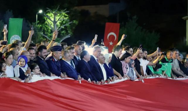 Kayseri Talas’ta 15 Temmuz’a ‘en büyük bayrak’ damgası