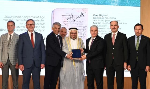  “Kitab Şerhu’l-Esma” yeniden Konya’ya kazandırıldı